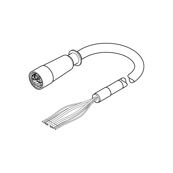 Motor Cable NEBM-M23G8-E-15-Q9N-LE8